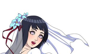 Hinata Hyuga Wedding Sticker Design