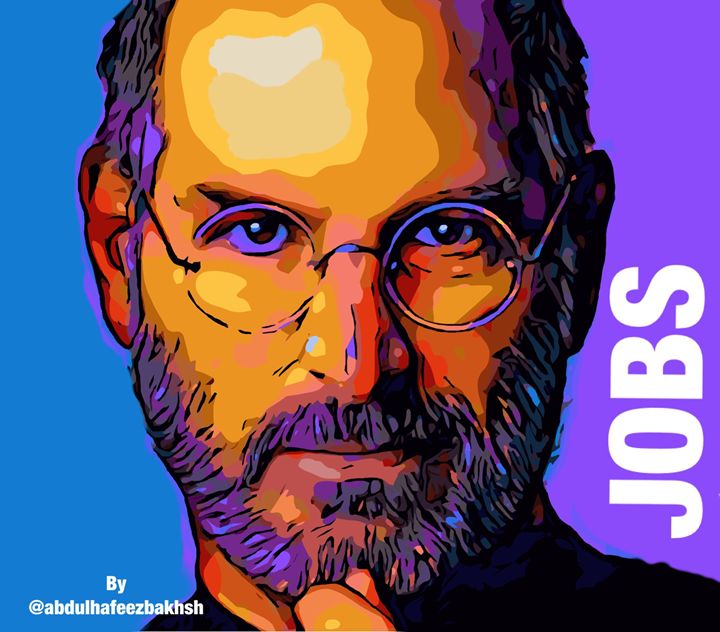 Steve Jobs Digital Portrait Abdul Hafeez Bakhsh Digital Art People Figures Portraits