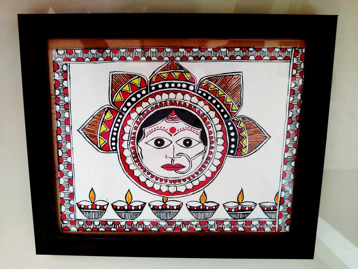 Buy Maa Durga Art Print Online in India - Etsy