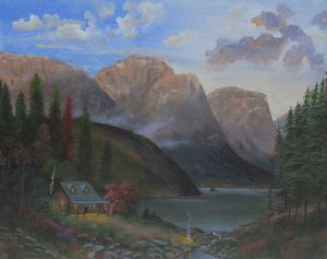 期間限定30％OFF! Brown Prints & Paintings - Girrard Forrest - mountain 絵画