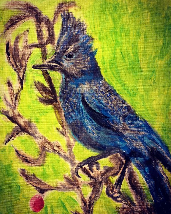 Buy Bluejays, Birds, Animals, Birds, & Fish, Paintings & Prints at ArtPal