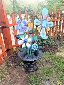 Metart Art Flower Garden Decor - Raymond Guest Metal Art at Recycled Salvage Design