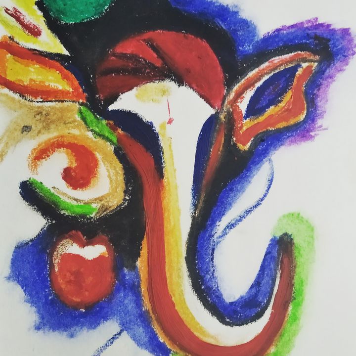 How to draw ganesh( oil pastel) || draw ganesh step by step Easily || Draw  Easily - YouTube | Oil pastel, Book art drawings, Art drawings for kids