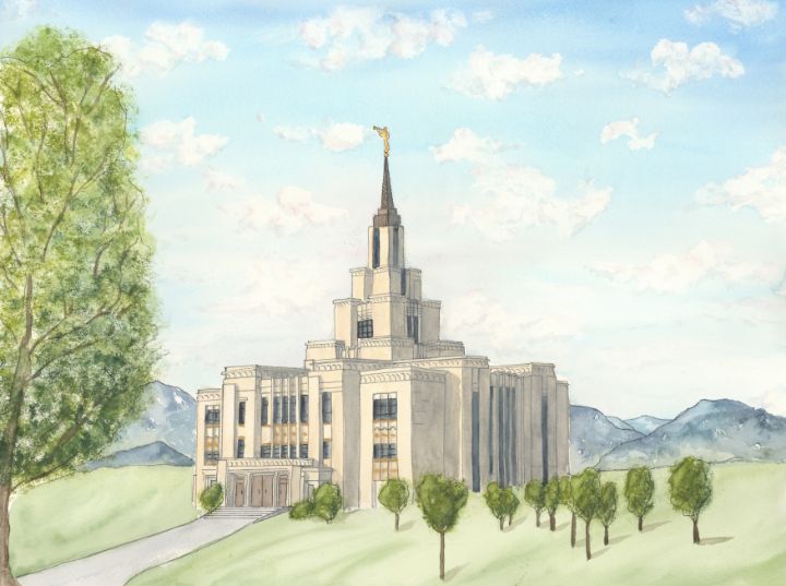 Saratoga Springs, Utah Temple - Schwartz Art Co. - Paintings & Prints