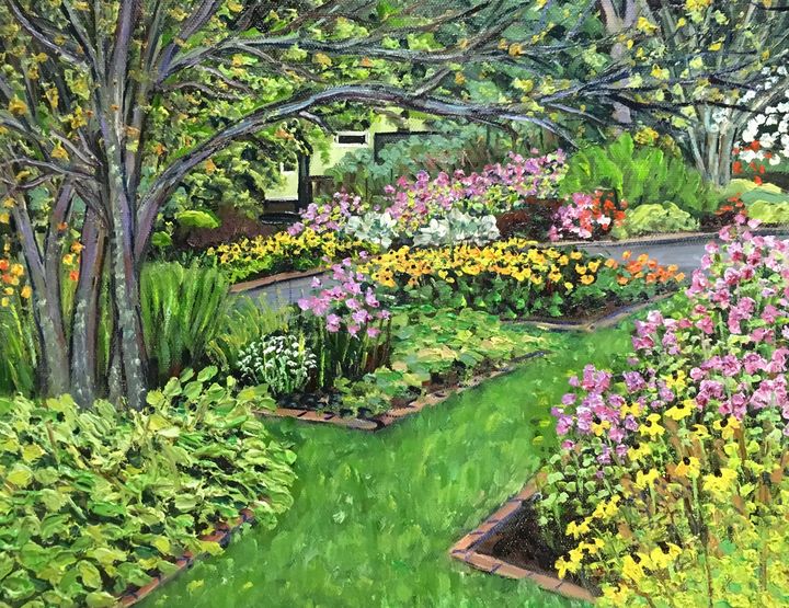 Grandmother's Garden, End of August - Richard Nowak Fine Art ...