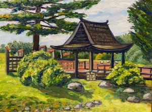 Stanley Park Japanese Pagoda - Richard Nowak Fine Art