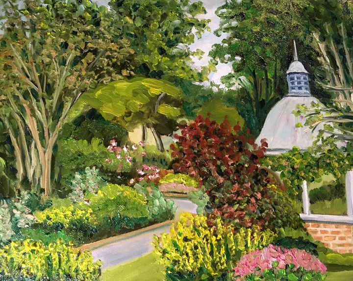 Grandmother's Garden Summer Day - Richard Nowak Fine Art - Paintings ...