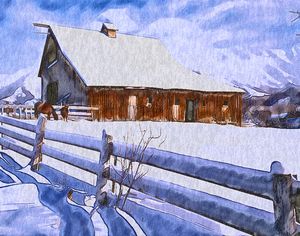 Winter on the Farm - CB Prints