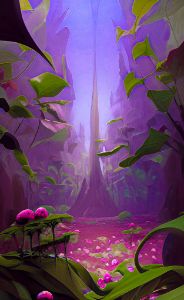 Purple forest.