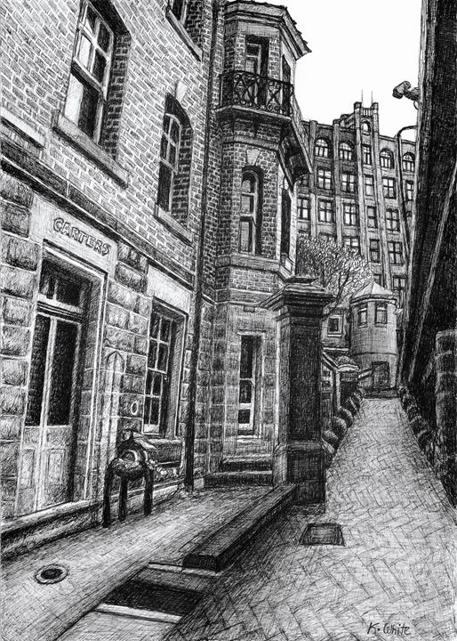 The House - The Fine Black Pen - Drawings & Illustration, Buildings &  Architecture, City, Other City - ArtPal
