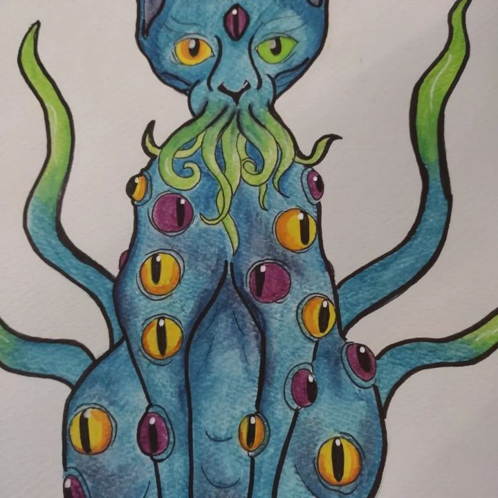 shoggoth-cat-sarah-s-got-the-morbs-paintings-prints-abstract