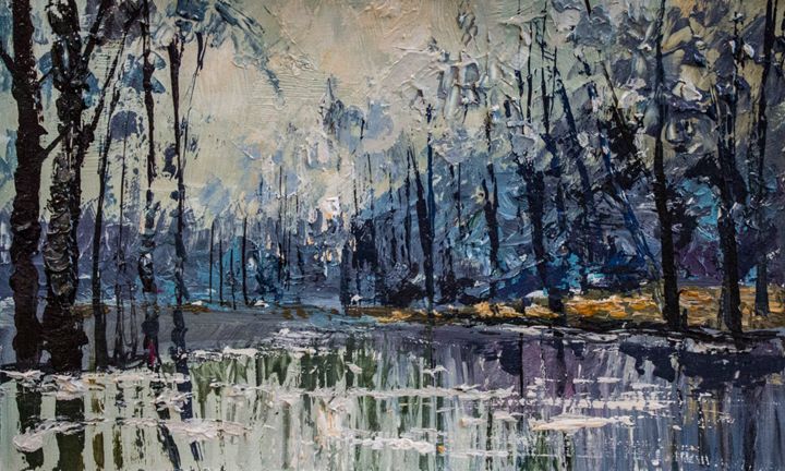 Forest,Original acrylic painting - Artgallery