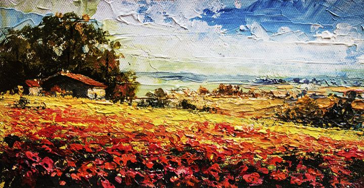 Poppies,Original acrylic painting - Artgallery