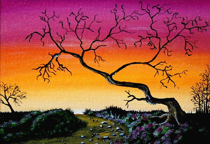 THE OLD TREE - Norman McLean - Paintings & Prints, Flowers, Plants ...