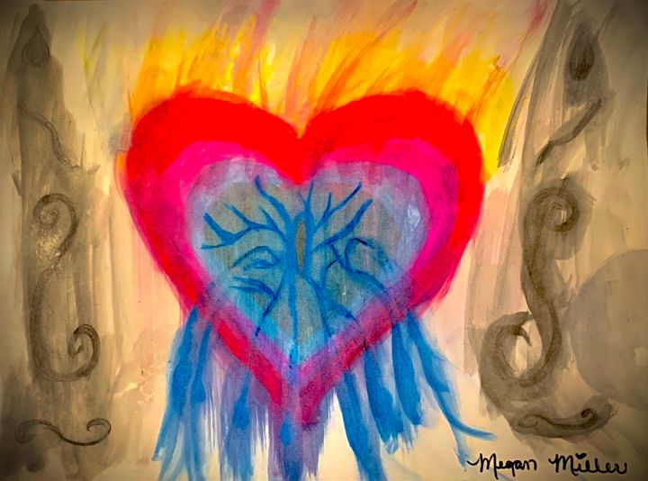 Crying Heart Cheap Therapy Drawings Illustration Abstract Other Abstract Artpal