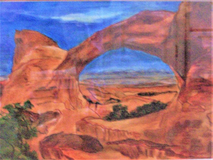 Arches Park Utah/Watercolor - Carol Clayton Fine Art Studio