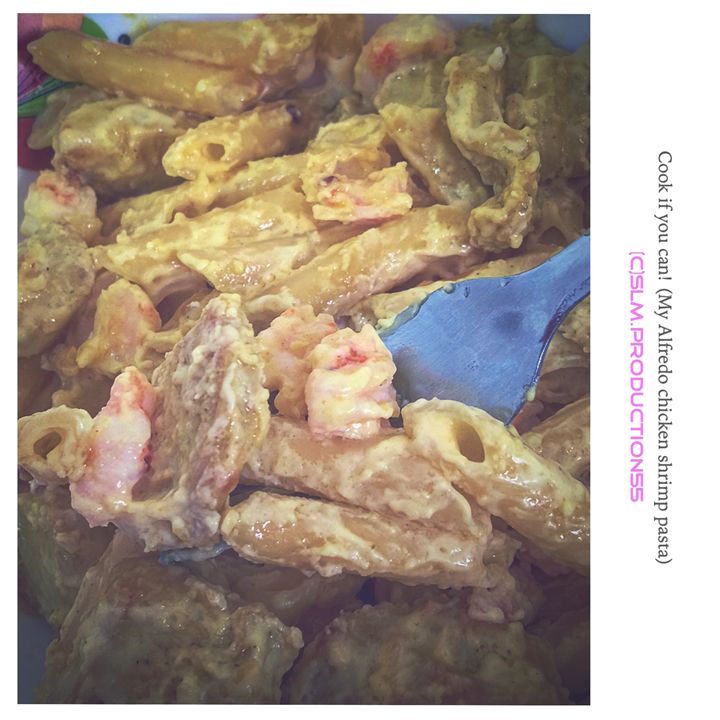 Shrimp Chicken Pasta - Kitchie Panget