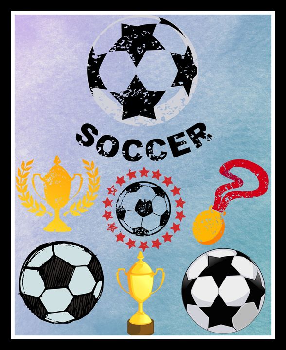 Soccer Poster Jill S Gallery Digital Art Sports Hobbies Soccer Artpal