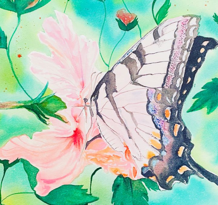Pink butterfly - ArtCiiCreations