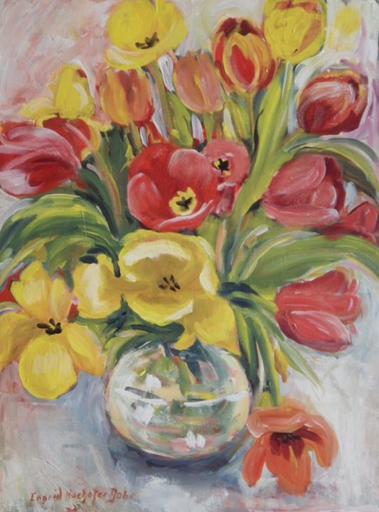 Red and Yellow Tulips - Ingrid Dohm