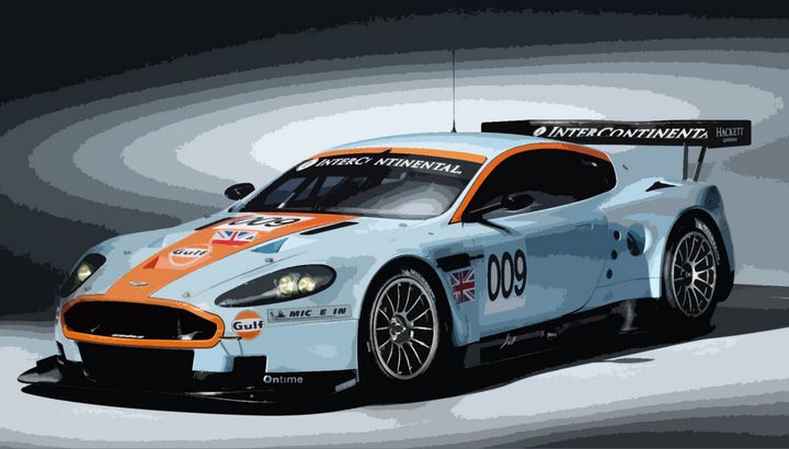 Aston Martin DBR9 - THE SPEED ART - Digital Art & AI