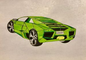Neon green Lambo