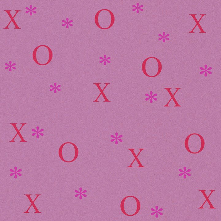 Purple and Red X and O Pattern Laura Nybeck's Art Digital Art & AI