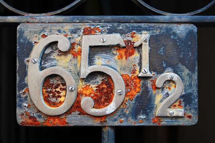 Rusty Address Sign 65 1/2 - Catherine Sherman - Photography, Places ...