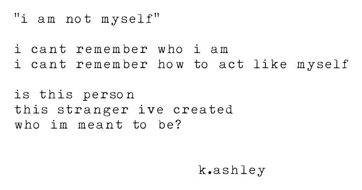 I Am Not Myself - K & B