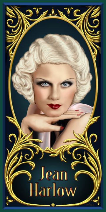 Jean Harlow - Divas and Dangerous Women - Digital Art, People