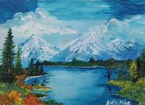 Snowcapped Mountain Landscape