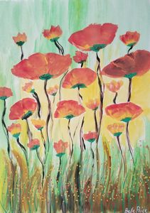 Orange and Red Poppies