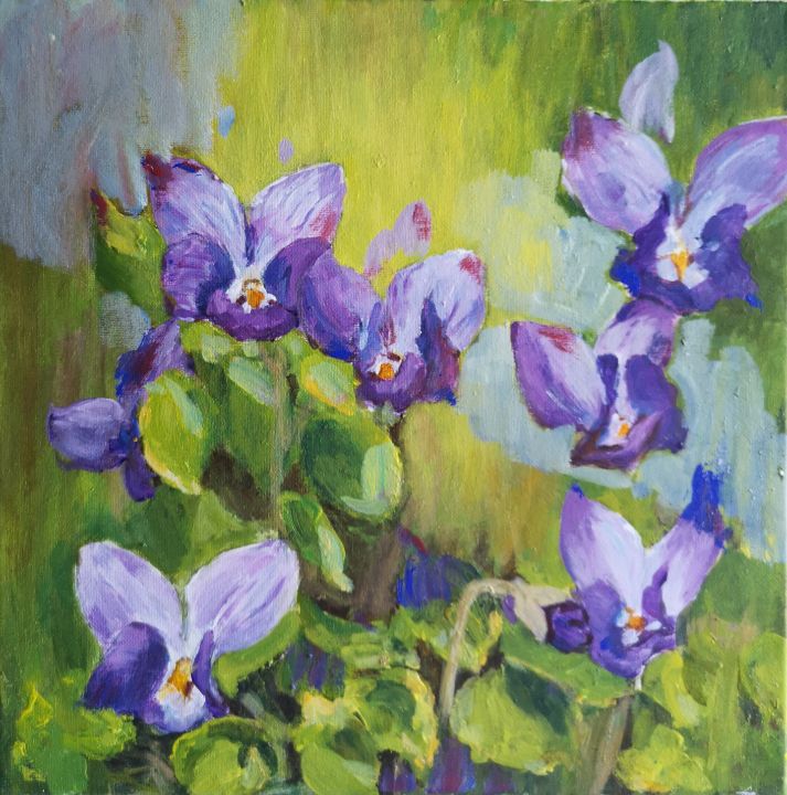 Little purple flower - Hui Tong - Paintings & Prints, Flowers, Plants ...