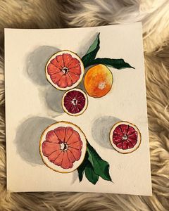 Grapefruit Painting
