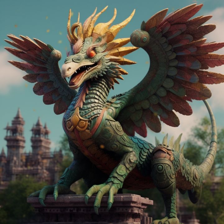 Realistic Quetzalcoatl - Ats Collections
