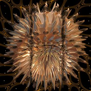 Fr.1028 jelly fish in net - Fractal art