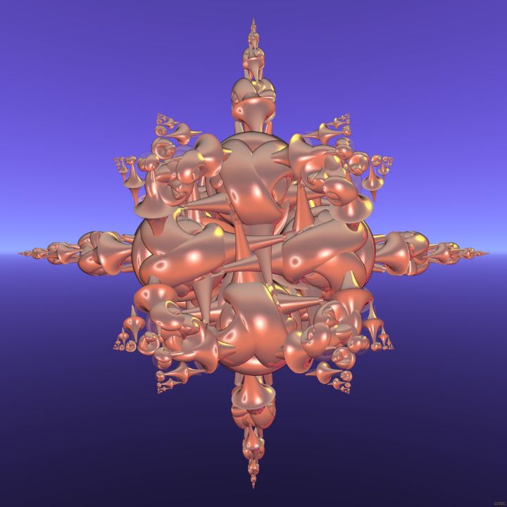 Fr.20042022 ornament octohedron - Fractal art