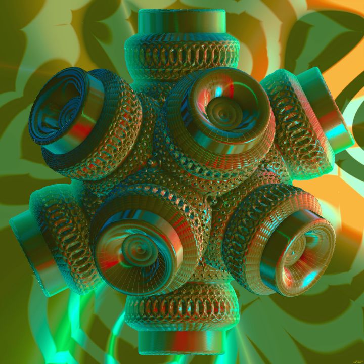 Fr.12052022 dodehedron parts - Fractal art