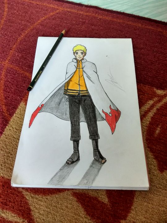 Naruto's Childhood Drawing by Williams Art