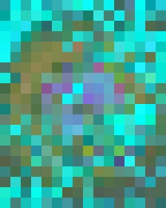 Blue painting EED446 - The Full House - Drawings & Illustration