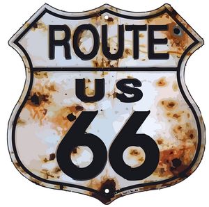 Route 66 vector print art