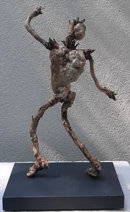 The Dancing Minstrel - Driftwood Art by JP Clough