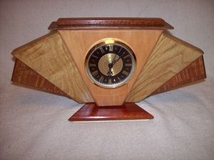 Fan Wood Clock