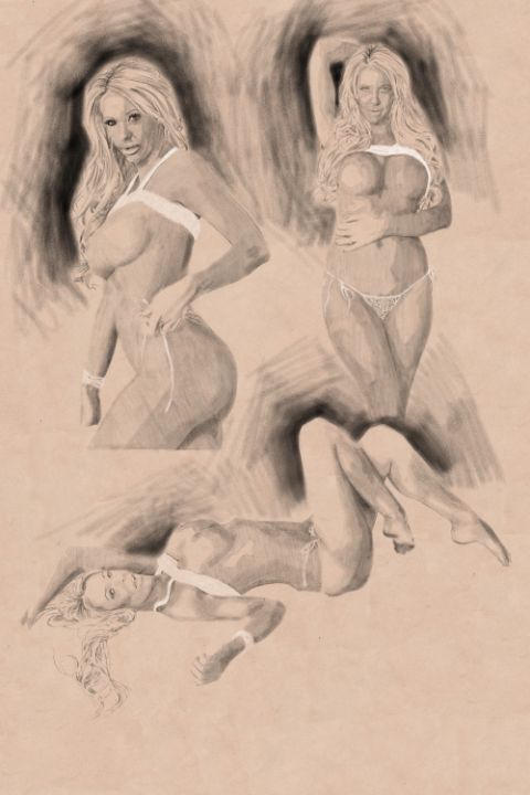 Nude Drawing Guillermo Freytes Digital Art Ai People Figures