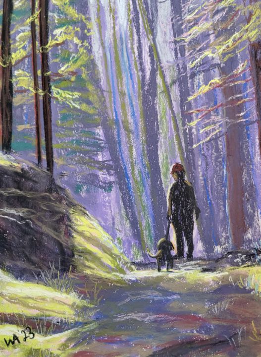 A Good Hike - Wendy Adams Pastels - Paintings & Prints, Landscapes &  Nature, Forests, Boreal & Temperate - ArtPal
