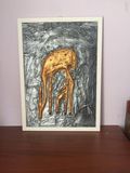 Original painting with white frame