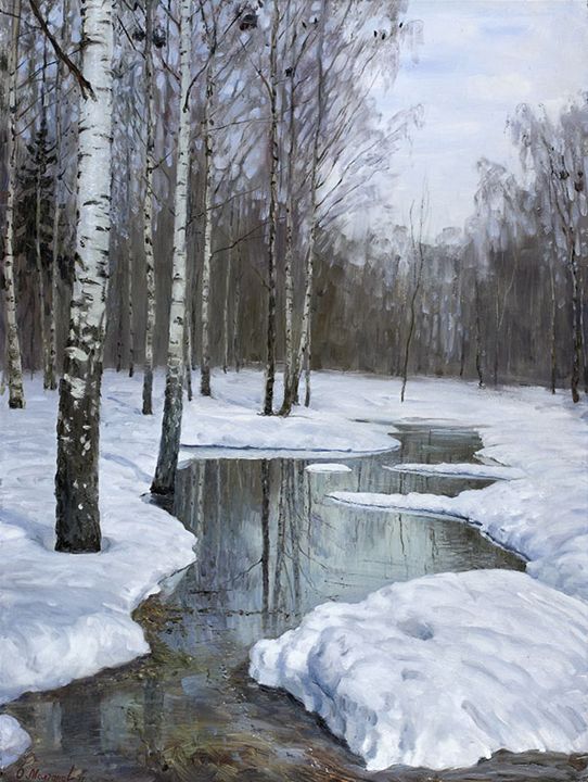 Melted Snow - MolchanovArt - Paintings & Prints, Landscapes & Nature ...