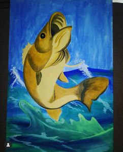 Happy Tuna Fish - Mizamila - Paintings & Prints, Animals, Birds, & Fish,  Aquatic Life, Fish, Saltwater Fish - ArtPal