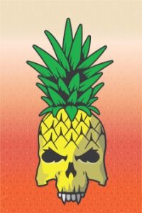 Skull Pineapple - Square Onion