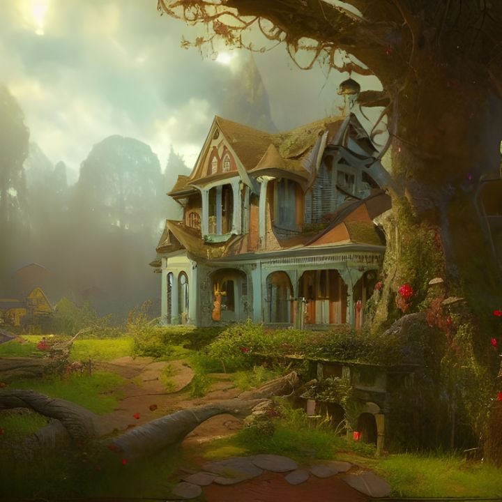 The Abandoned Farmhouse - Altered Urbane - Digital Art & AI, Buildings ...
